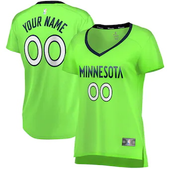 womens fanatics branded green minnesota timberwolves fast b-231